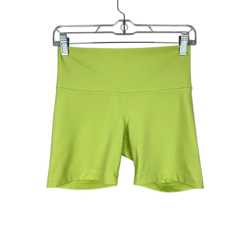 Cotopaxi Mariposa Neon Green Bike Biker Shorts Active Workout Pocket Women's S